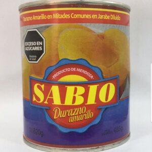 Durazno Amarillo en mitades